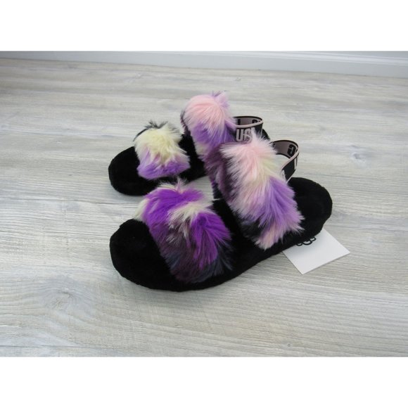 UGG  WOMEN’S OH YEAH SLIDE SLIPPER MAGNOLIA TIE DYE  S/N 1119821 - Picture 4 of 7